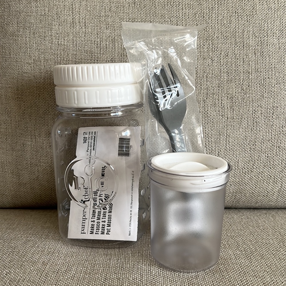 Pampered Chef Make & Take Mason Jar, insulated bag set - never used! - Picture 2 of 4